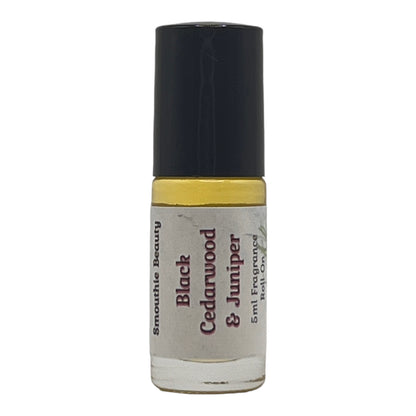 Black Cedarwood & Juniper Perfume Oil Fragrance Roll On