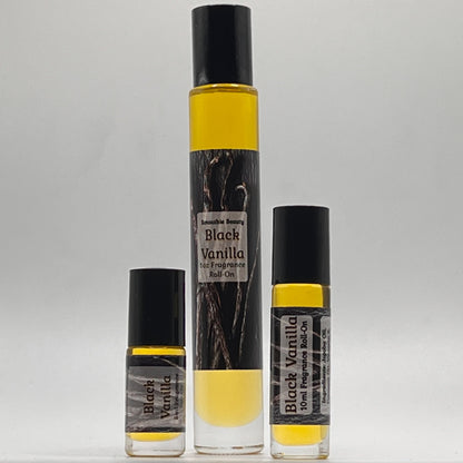Black Vanilla Perfume Oil Fragrance Roll On
